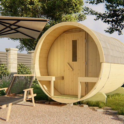 Tuindeco Saunabarrel | Ø205 x 250 cm | 38 mm | onbehandeld vuren