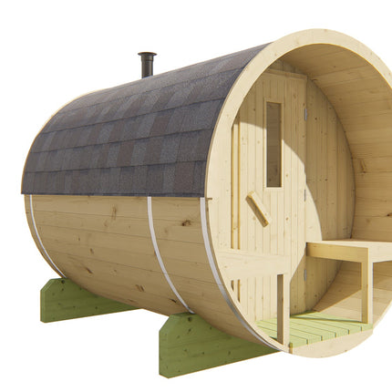 Tuindeco Saunabarrel | Ø205 x 250 cm | 38 mm | onbehandeld vuren
