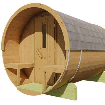Tuindeco Saunabarrel | Ø205 x 300 cm | 42 mm | Thermowood