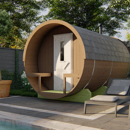 Tuindeco Saunabarrel | Ø205 x 350 cm | 38 mm | onbehandeld vuren