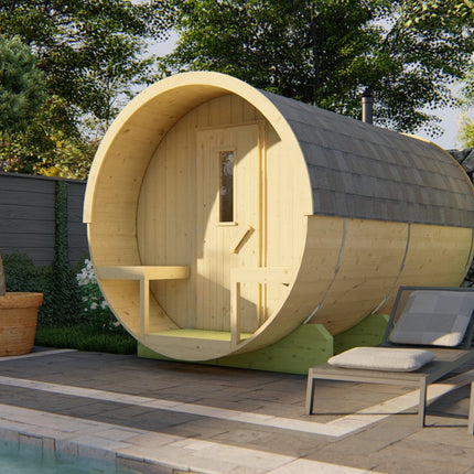 Tuindeco Saunabarrel | Ø205 x 350 cm | 38 mm | onbehandeld vuren
