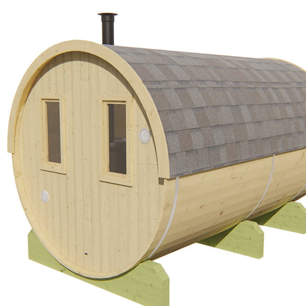 Tuindeco Saunabarrel | Ø205 x 350 cm | 38 mm | onbehandeld vuren