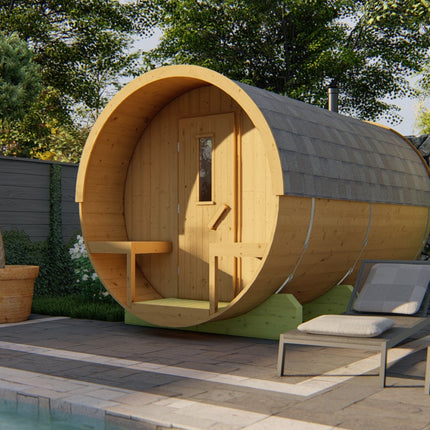 Tuindeco Saunabarrel | Ø205 x 350 cm | 42 mm | Thermowood