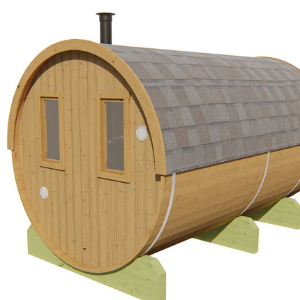 Tuindeco Saunabarrel | Ø205 x 350 cm | 42 mm | Thermowood
