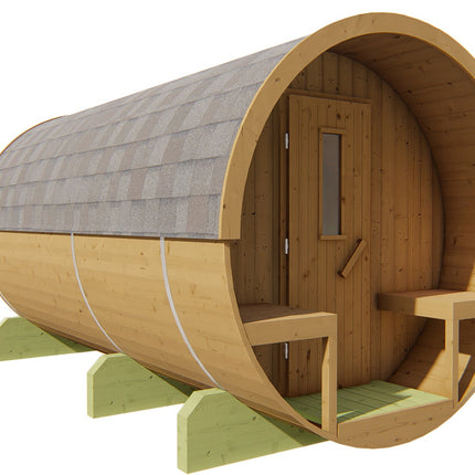Tuindeco Saunabarrel | Ø205 x 400 cm | 42 mm | Thermowood