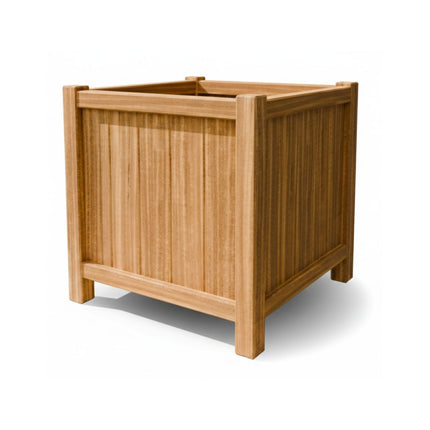 Vierkante Hardhouten plantenbak met poten 80x80x80 cm