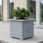 Vierkante arduinen plantenbak met bodem 30x30x32 cm