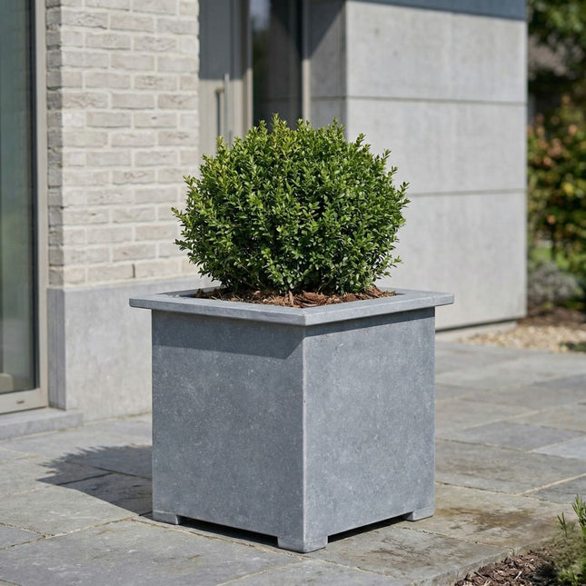 Vierkante arduinen plantenbak met bodem 80x80x82 cm