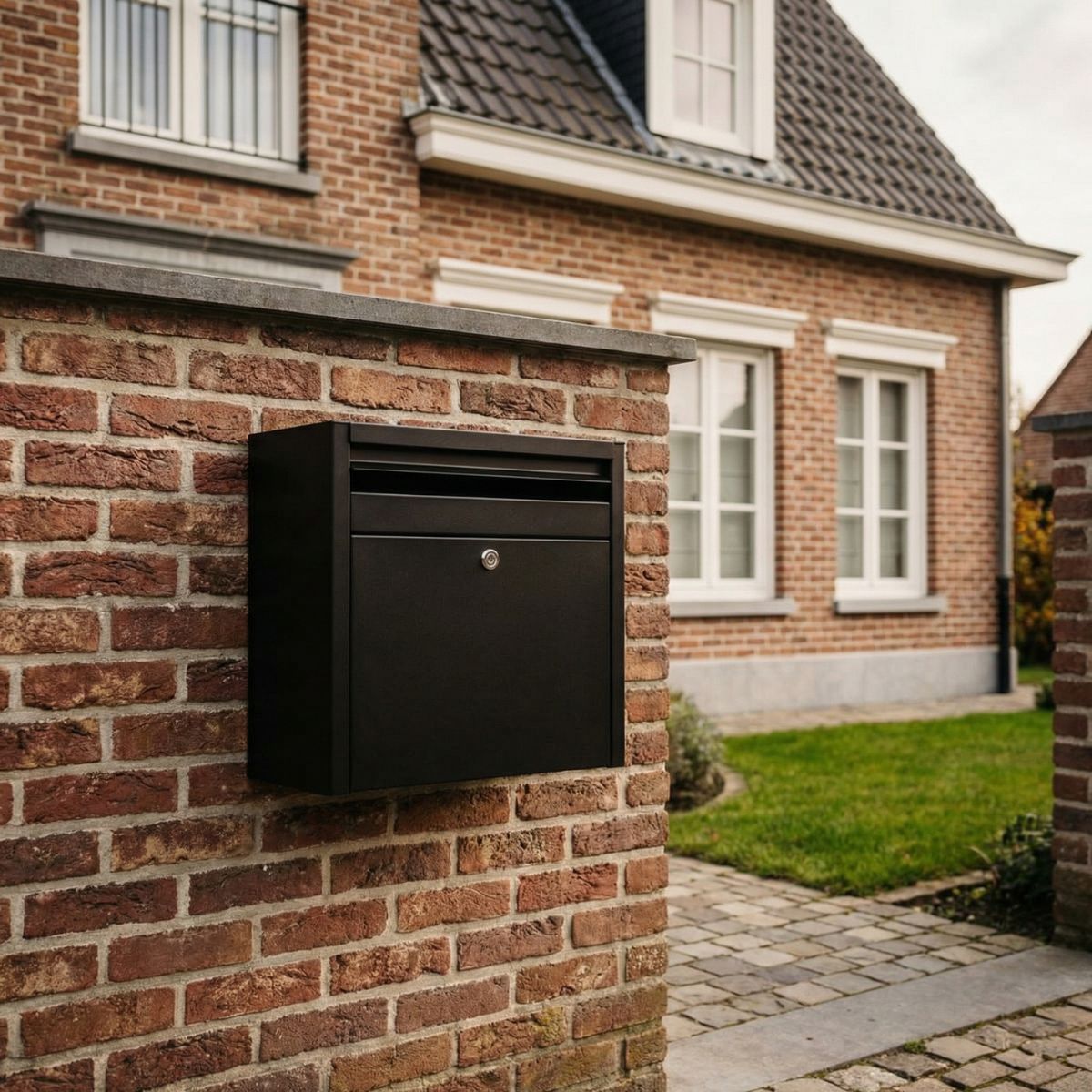 Wandbrievenbus, brievenbus voor buiten elegantie Wandbrievenbus, brievenbus voor buiten elegantie