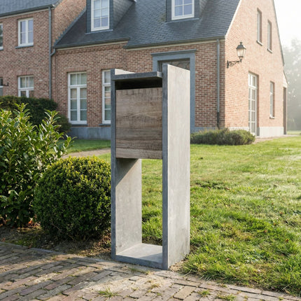 Arduinen Brievenbus met houtlook – KB005 - Doika - Brievenbus - De Witte - 5425021186987 - KB005