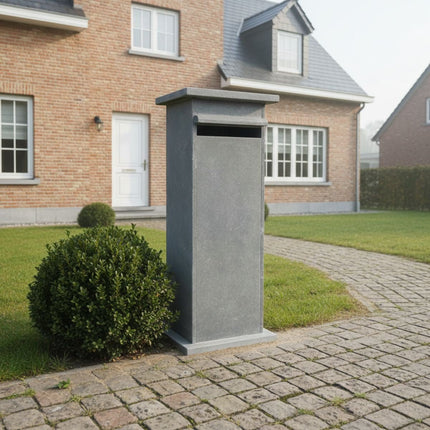 Arduinen Brievenbus van Belgische Blauwe Steen – KB002 - Doika - Brievenbus - De Witte - 5425021186727 - KB002