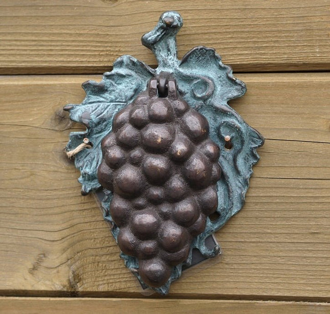 Bronzen beeld Druiventros deurkloper 15x3x12cm - Doika - Bronzen beeld - Doika - 5410807065464 - DR6548B