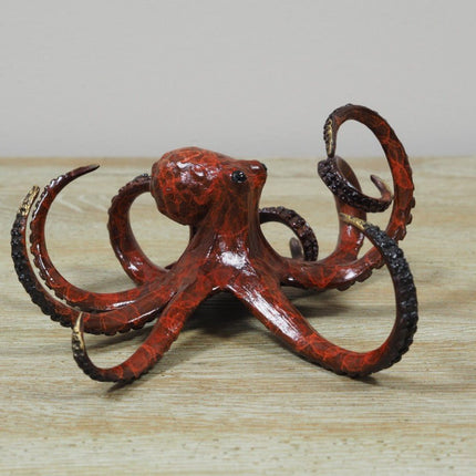 Bronzen beeld Oktopus 9x18x17cm - Doika - Bronzen beeld - Doika - 5410807005880 - OC0588BRW-HP