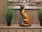 Bronzen beeld Zittende jaguar 59x33x33cm - Doika - Bronzen beeld - Doika - 5410807022535 - AN2253BR-HP