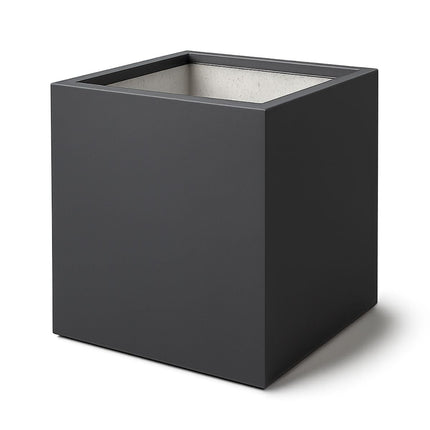 GARDRA Polyester plantenbak 100x100x100 cm - Zwartgrijs (RAL 7021) - Doika - Plantenbak - GARDRA -  - DOIKA-AP-06-RAL-7021
