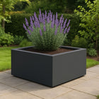 GARDRA Polyester plantenbak 100x100x40 cm - Zwartgrijs (RAL 7021) - Doika - Plantenbak - GARDRA -  - DOIKA-AP-06.3-RAL-7021