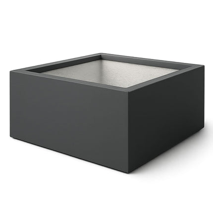 GARDRA Polyester plantenbak 100x100x40 cm - Zwartgrijs (RAL 7021) - Doika - Plantenbak - GARDRA -  - DOIKA-AP-06.3-RAL-7021