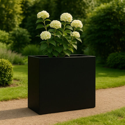 GARDRA Polyester plantenbak 100x40x100 cm - Gitzwart (RAL 9005) - Doika - Plantenbak - GARDRA -  - DOIKA-BP-15-RAL-9005