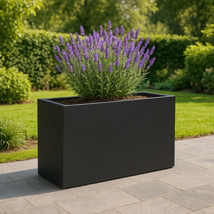 GARDRA Polyester plantenbak 110x30x67 cm - Gitzwart (RAL 9005) - Doika - Plantenbak - GARDRA -  - DOIKA-BP-30-RAL-9005