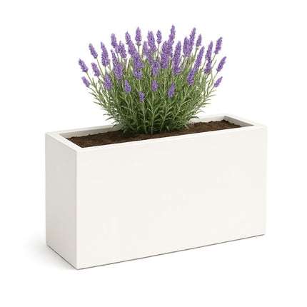 GARDRA Polyester plantenbak 110x30x67 cm - Zuiver Wit (RAL 9010) - Doika - Plantenbak - GARDRA -  - DOIKA-BP-30-RAL-9010