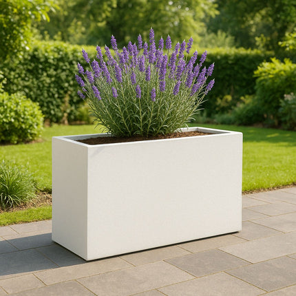 GARDRA Polyester plantenbak 110x30x67 cm - Zuiver Wit (RAL 9010) - Doika - Plantenbak - GARDRA -  - DOIKA-BP-30-RAL-9010