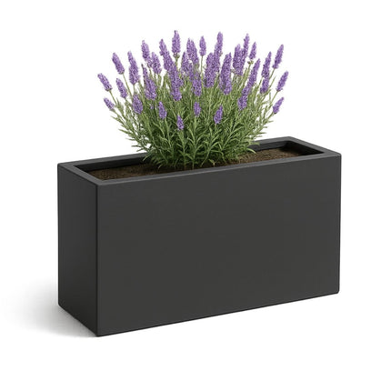 GARDRA Polyester plantenbak 110x30x67 cm - Zwartgrijs (RAL 7021) - Doika - Plantenbak - GARDRA -  - DOIKA-BP-30-RAL-7021