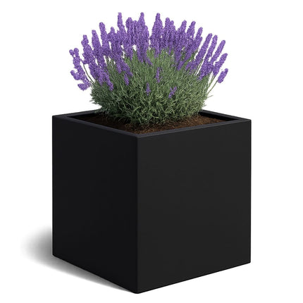 GARDRA Polyester plantenbak 120x120x120 cm - Gitzwart (RAL 9005) - Doika - Plantenbak - GARDRA -  - DOIKA-AP-07-RAL-9005