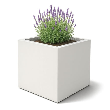 GARDRA Polyester plantenbak 120x120x120 cm - Zuiver Wit (RAL 9010) - Doika - Plantenbak - GARDRA -  - DOIKA-AP-07-RAL-9010