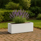 GARDRA Polyester plantenbak 120x25x35 cm - Zuiver Wit (RAL 9010) - Doika - Plantenbak - GARDRA -  - DOIKA-BP-24-RAL-9010