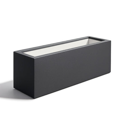 GARDRA Polyester plantenbak 120x25x35 cm - Zwartgrijs (RAL 7021) - Doika - Plantenbak - GARDRA -  - DOIKA-BP-24-RAL-7021