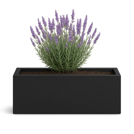 GARDRA Polyester plantenbak 120x30x40 cm - Gitzwart (RAL 9005) - Doika - Plantenbak - GARDRA -  - DOIKA-BP-11-RAL-9005