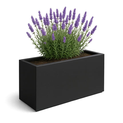 GARDRA Polyester plantenbak 120x30x60 cm - Gitzwart (RAL 9005) - Doika - Plantenbak - GARDRA -  - DOIKA-BP-19-RAL-9005