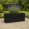 GARDRA Polyester plantenbak 120x40x50 cm - Gitzwart (RAL 9005) - Doika - Plantenbak - GARDRA -  - DOIKA-BP-37-RAL-9005
