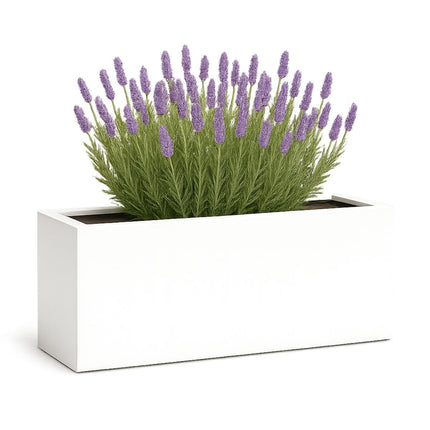 GARDRA Polyester plantenbak 120x40x50 cm - Zuiver Wit (RAL 9010) - Doika - Plantenbak - GARDRA -  - DOIKA-BP-37-RAL-9010