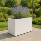GARDRA Polyester plantenbak 120x46x80 cm - Zuiver Wit (RAL 9010) - Doika - Plantenbak - GARDRA -  - DOIKA-BP-23-RAL-9010