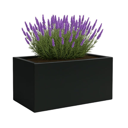 GARDRA Polyester plantenbak 120x50x60 cm - Gitzwart (RAL 9005) - Doika - Plantenbak - GARDRA -  - DOIKA-BP-01-9005