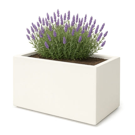 GARDRA Polyester plantenbak 125x65x70 cm - Zuiver Wit (RAL 9010) - Doika - Plantenbak - GARDRA -  - DOIKA-BP-39-RAL-9010