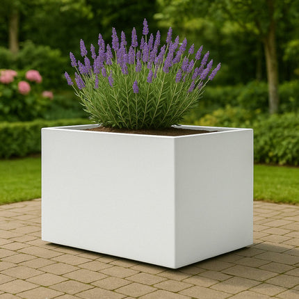 GARDRA Polyester plantenbak 125x65x70 cm - Zuiver Wit (RAL 9010) - Doika - Plantenbak - GARDRA -  - DOIKA-BP-39-RAL-9010