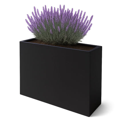 GARDRA Polyester plantenbak 130x40x120 cm - Gitzwart (RAL 9005) - Doika - Plantenbak - GARDRA -  - DOIKA-BP-16.1-RAL-9005