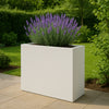 GARDRA Polyester plantenbak 130x40x120 cm - Zuiver Wit (RAL 9010) - Doika - Plantenbak - GARDRA -  - DOIKA-BP-16.1-RAL-9010