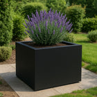 GARDRA Polyester plantenbak 140x140x100 cm - Gitzwart (RAL 9005) - Doika - Plantenbak - GARDRA -  - DOIKA-AP-11-RAL-9005