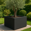 GARDRA Polyester plantenbak 140x140x60 cm - Gitzwart (RAL 9005) - Doika - Plantenbak - GARDRA -  - DOIKA-AP-13-RAL-9005