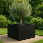 GARDRA Polyester plantenbak 140x140x80 cm - Gitzwart (RAL 9005) - Doika - Plantenbak - GARDRA -  - DOIKA-AP-12-RAL-9005