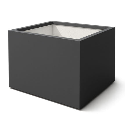 GARDRA Polyester plantenbak 140x140x80 cm - Zwartgrijs (RAL 7021) - Doika - Plantenbak - GARDRA -  - DOIKA-AP-12-RAL-7021
