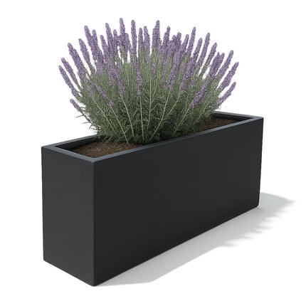 GARDRA Polyester plantenbak 150x25x80 cm - Zwartgrijs (RAL 7021) - Doika - Plantenbak - GARDRA -  - DOIKA-BP-5.1-RAL-7021