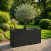GARDRA Polyester plantenbak 150x25x80 cm - Zwartgrijs (RAL 7021) - Doika - Plantenbak - GARDRA -  - DOIKA-BP-5.1-RAL-7021