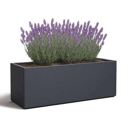 GARDRA Polyester plantenbak 158x45x52.5 cm - Zwartgrijs (RAL 7021) - Doika - Plantenbak - GARDRA -  - DOIKA-BP-53-RAL-7021