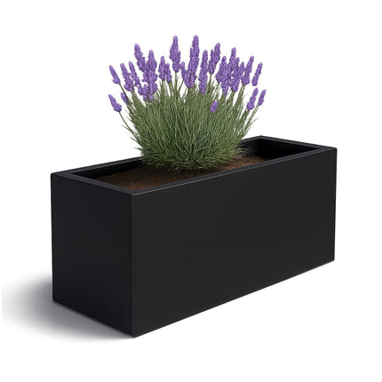 GARDRA Polyester plantenbak 162x60x70 cm - Gitzwart (RAL 9005) - Doika - Plantenbak - GARDRA -  - DOIKA-BP-26-RAL-9005