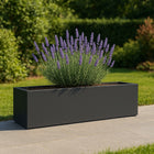 GARDRA Polyester plantenbak 170x40x40 cm - Zwartgrijs (RAL 7021) - Doika - Plantenbak - GARDRA -  - DOIKA-BP-32-RAL-7021