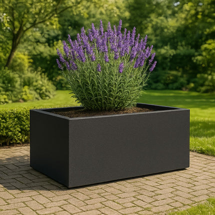 GARDRA Polyester plantenbak 185x120x60 cm - Gitzwart (RAL 9005) - Doika - Plantenbak - GARDRA -  - DOIKA-BP-25-RAL-9005